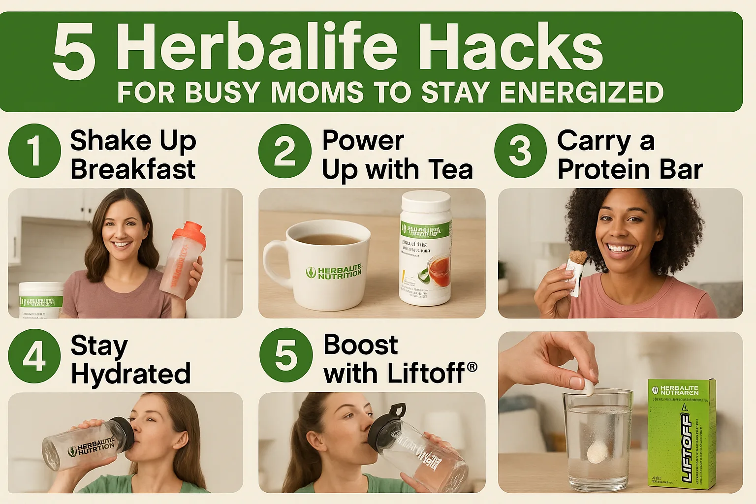 5 Herbalife Hacks for Busy Moms to Stay Energized