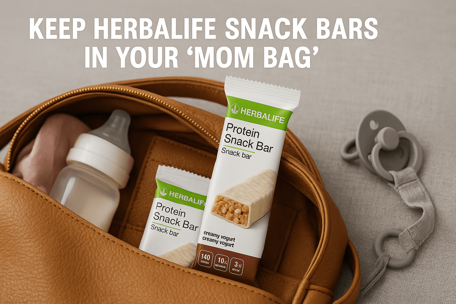 Keep Herbalife Snack Bars in Your “Mom Bag” Keep Herbalife Snack Bars in Your “Mom Bag”