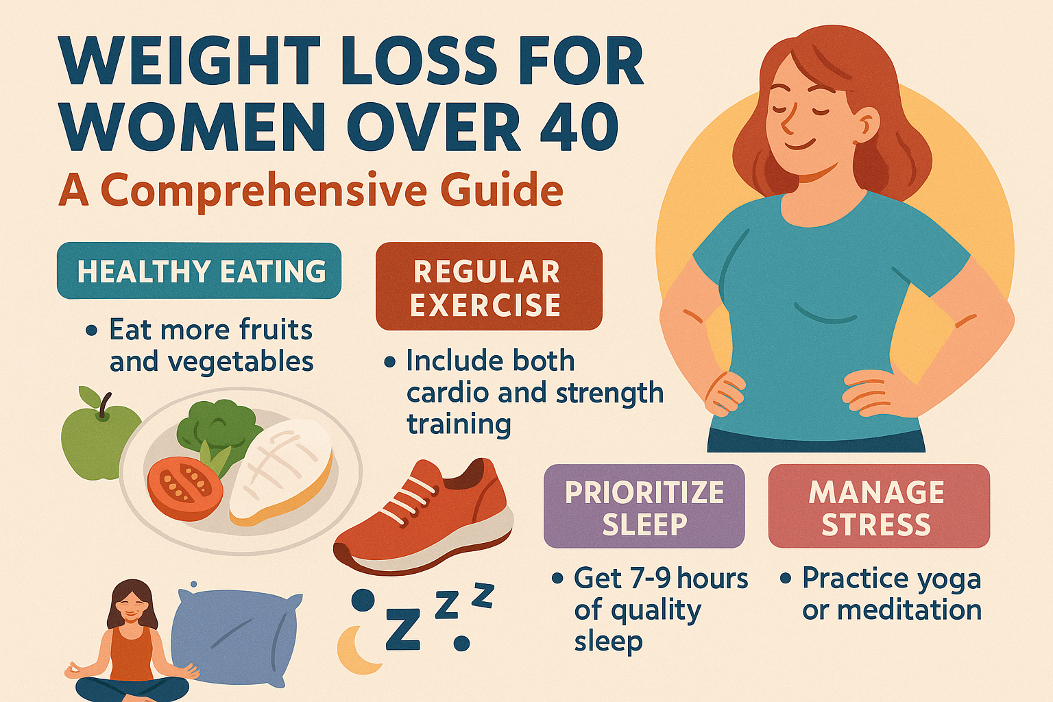 Weight Loss for Women Over 40: A Comprehensive Guide 1 Weight Loss for Women Over 40: A Comprehensive Guide